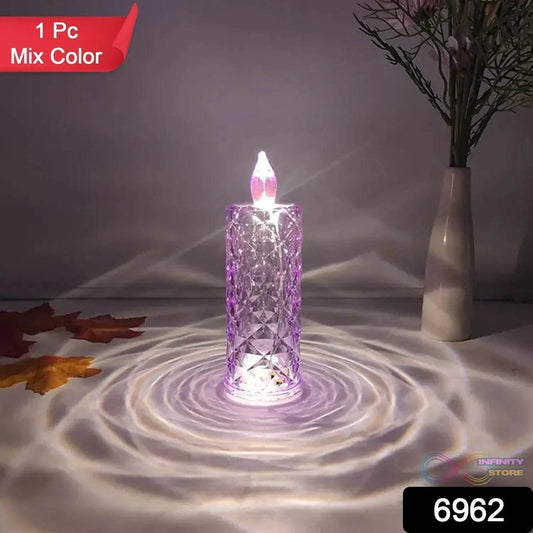 Candles for Home Decoration, Crystal Candlelight (1 Pc / Multicolor) - infinityexculsivestore.com