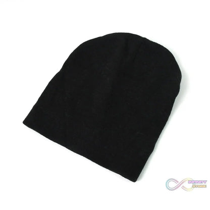 Cap for Winter Woolen Knitted Black Inside Fur Caps (1 Pc / Mix Design & Color) - infinityexculsivestore.com