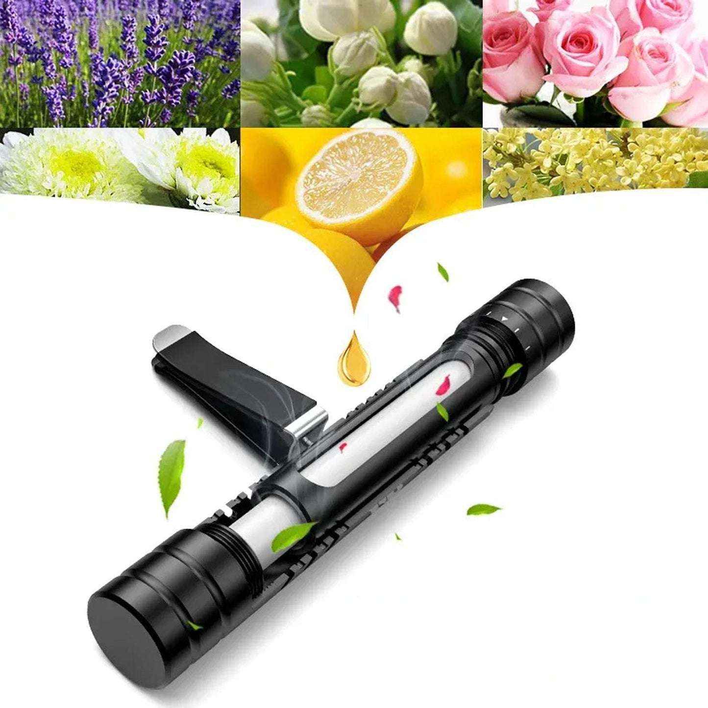 Car Air Perfume For AC Vent - New Long Lasting And Sweet Fragrances with Rotating Flow Control - Magnetic, Ocean, Lavender, Cologne, Lemon - Interior Accessories For Car - infinityexculsivestore.com