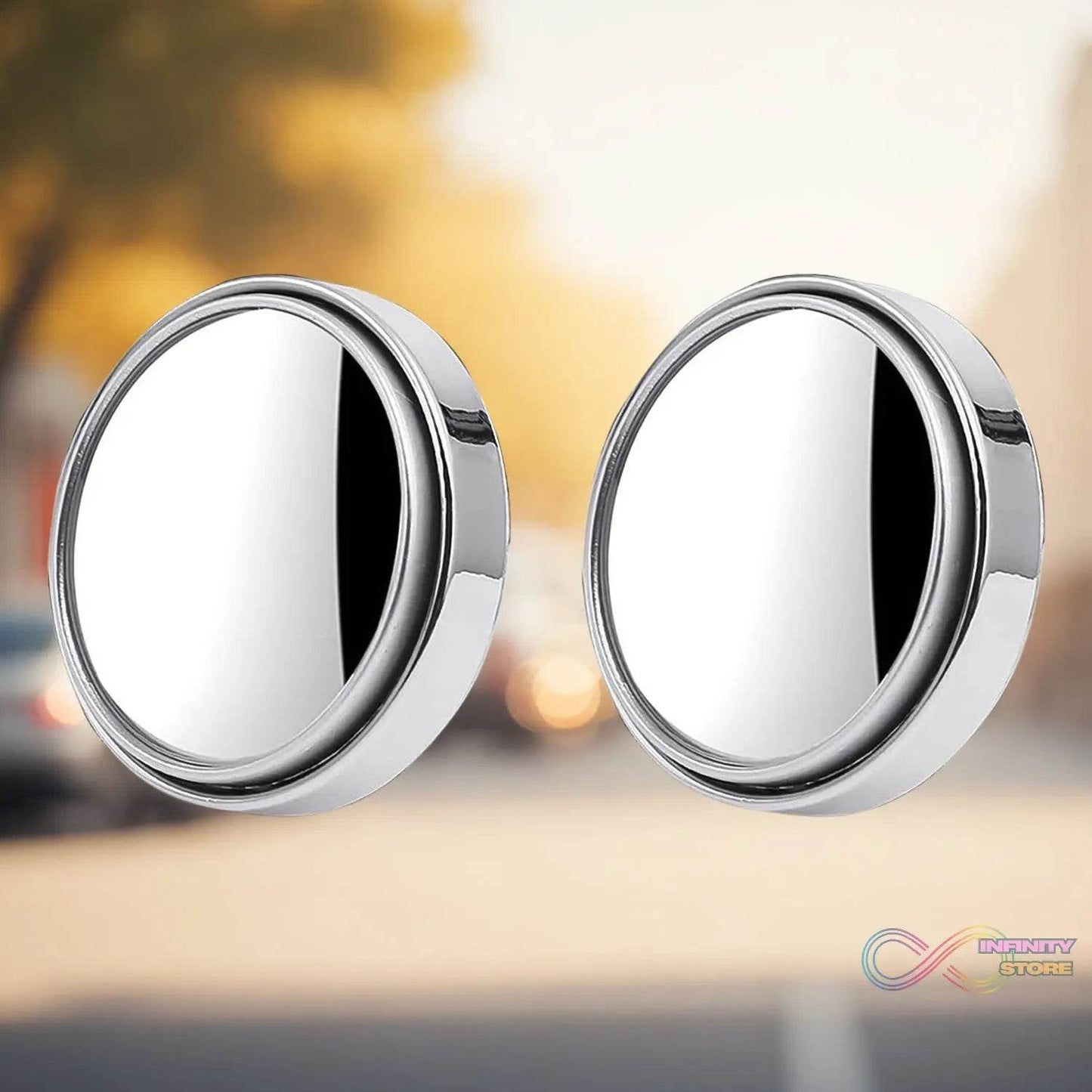 Car Blind Spot Side Mirror Round HD Glass Blindspot Mirror (2 Pcs Set) - infinityexculsivestore.com