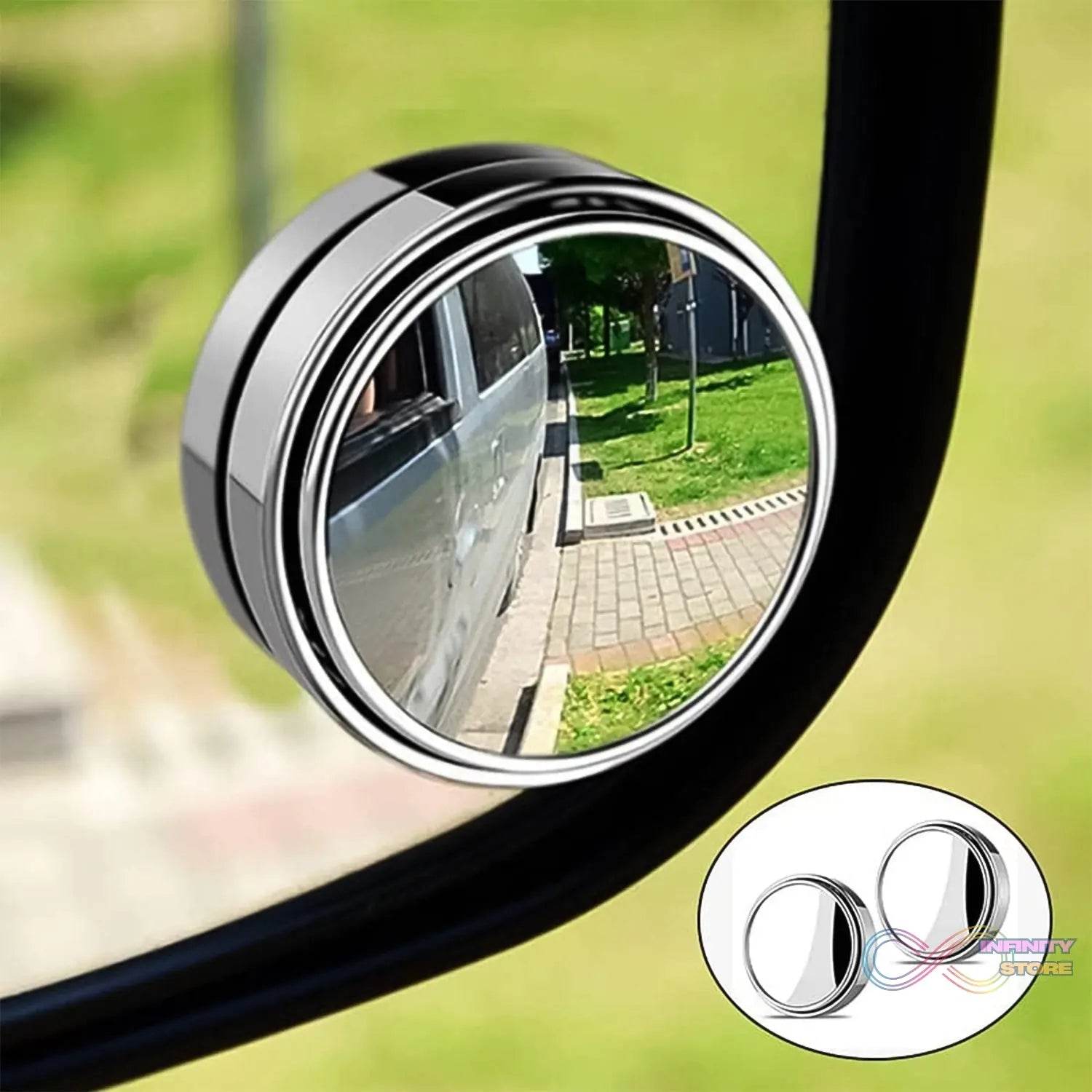 Car Blind Spot Side Mirror Round HD Glass Blindspot Mirror (2 Pcs Set) - infinityexculsivestore.com