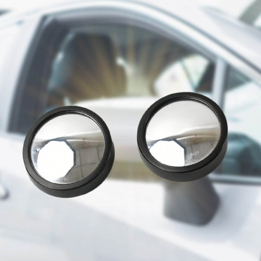 Car Blind Spot Side Mirror Round HD Glass Blindspot Mirror Convex Rear View Mirror, Car Mirror Accessories Suitable to All Cars, Frameless Design (2 Pcs Set) - infinityexculsivestore.com