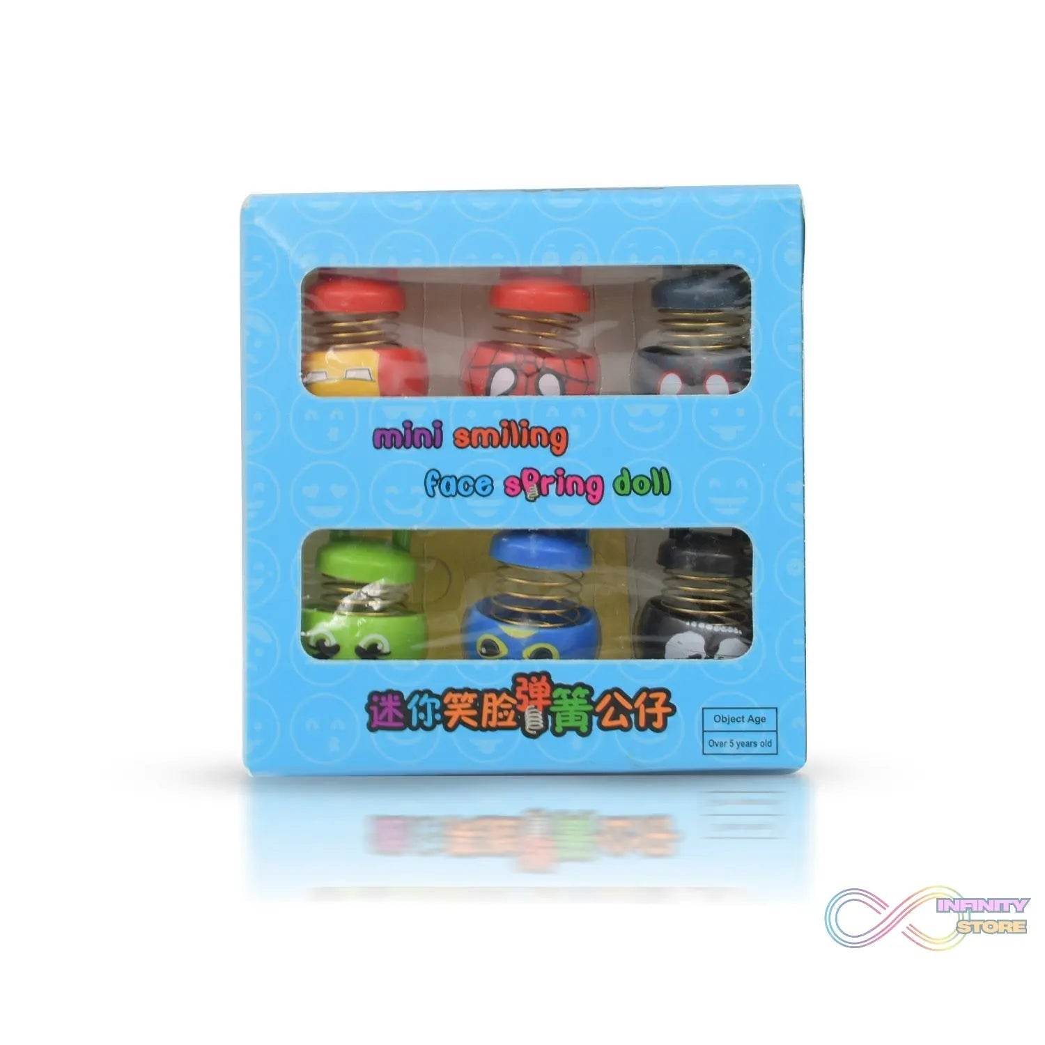 Car Dashboard Spring Dancing Toys 6 pcs / Set Car Interior Decor Bounce Doll - infinityexculsivestore.com