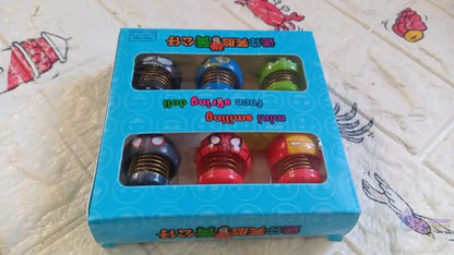 Car Dashboard Spring Dancing Toys 6 pcs / Set Car Interior Decor Bounce Doll - infinityexculsivestore.com