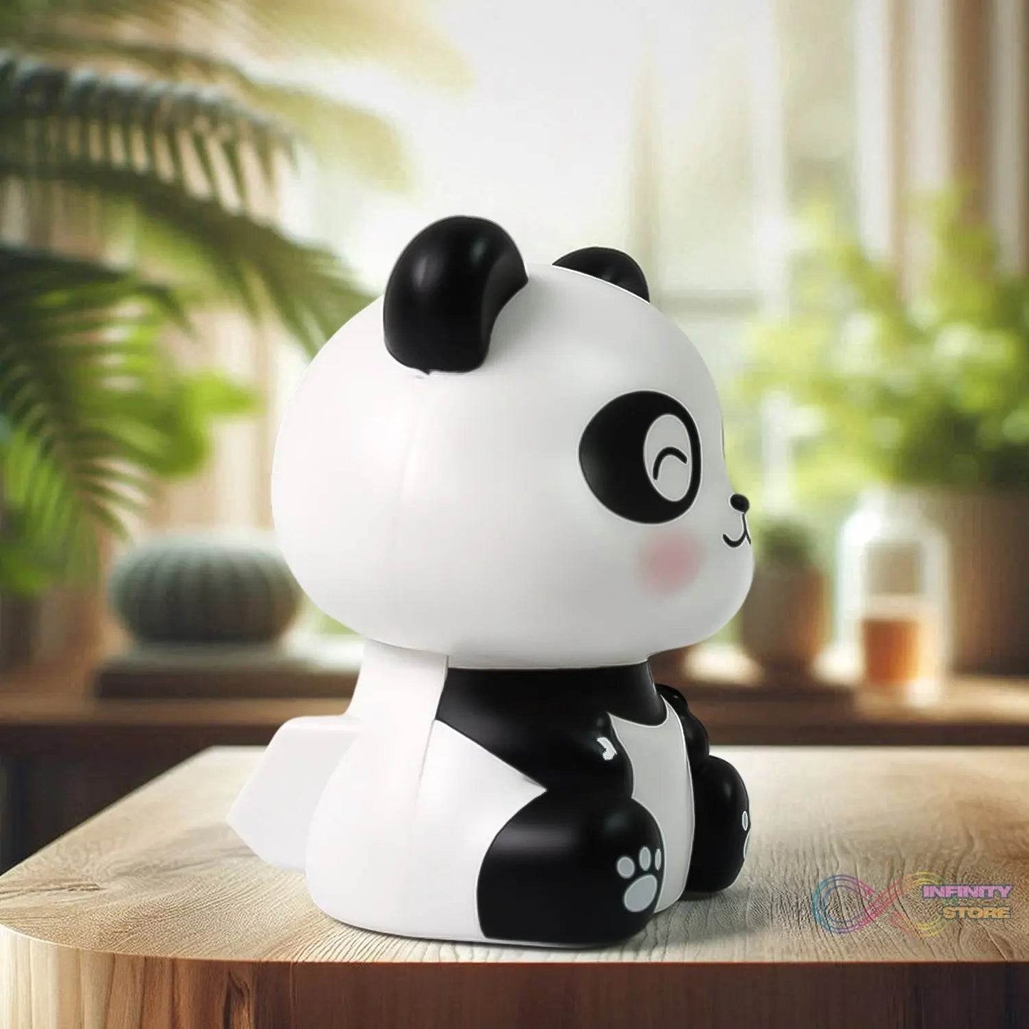 Car Decoration Solar Power Moving Head Panda Statue Creative (1 Pc) - infinityexculsivestore.com