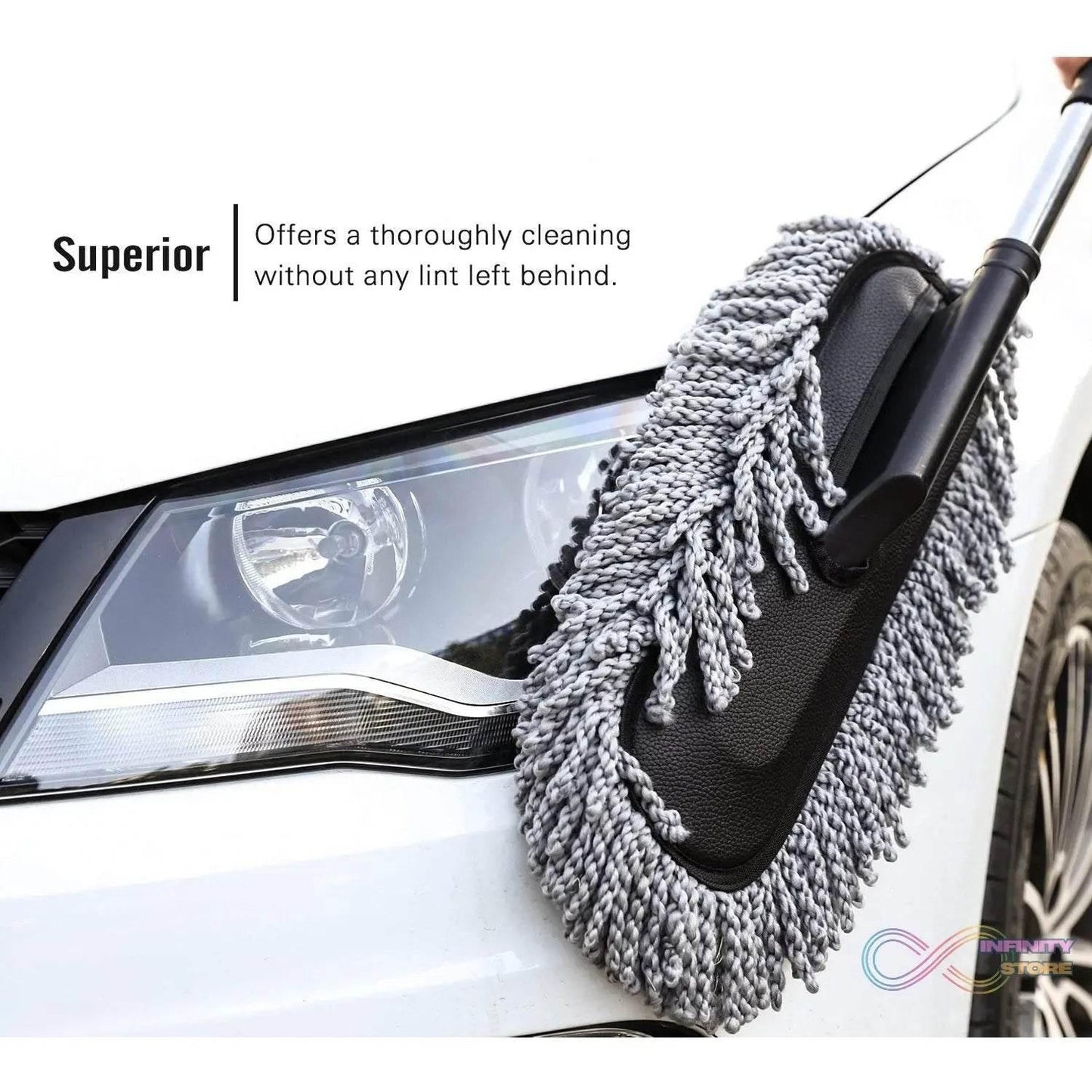 Car Dust Brush – Gentle and Efficient Cleaning Tool for Interior and Exterior (1 Pc) - infinityexculsivestore.com