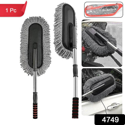Car Duster, Long Retractable / Soft / Non-Slip / Handle Multipurpose Microfiber Wash Brush Vehicle Interior and Exterior Cleaning Kit with for Car, Boats or Home - infinityexculsivestore.com