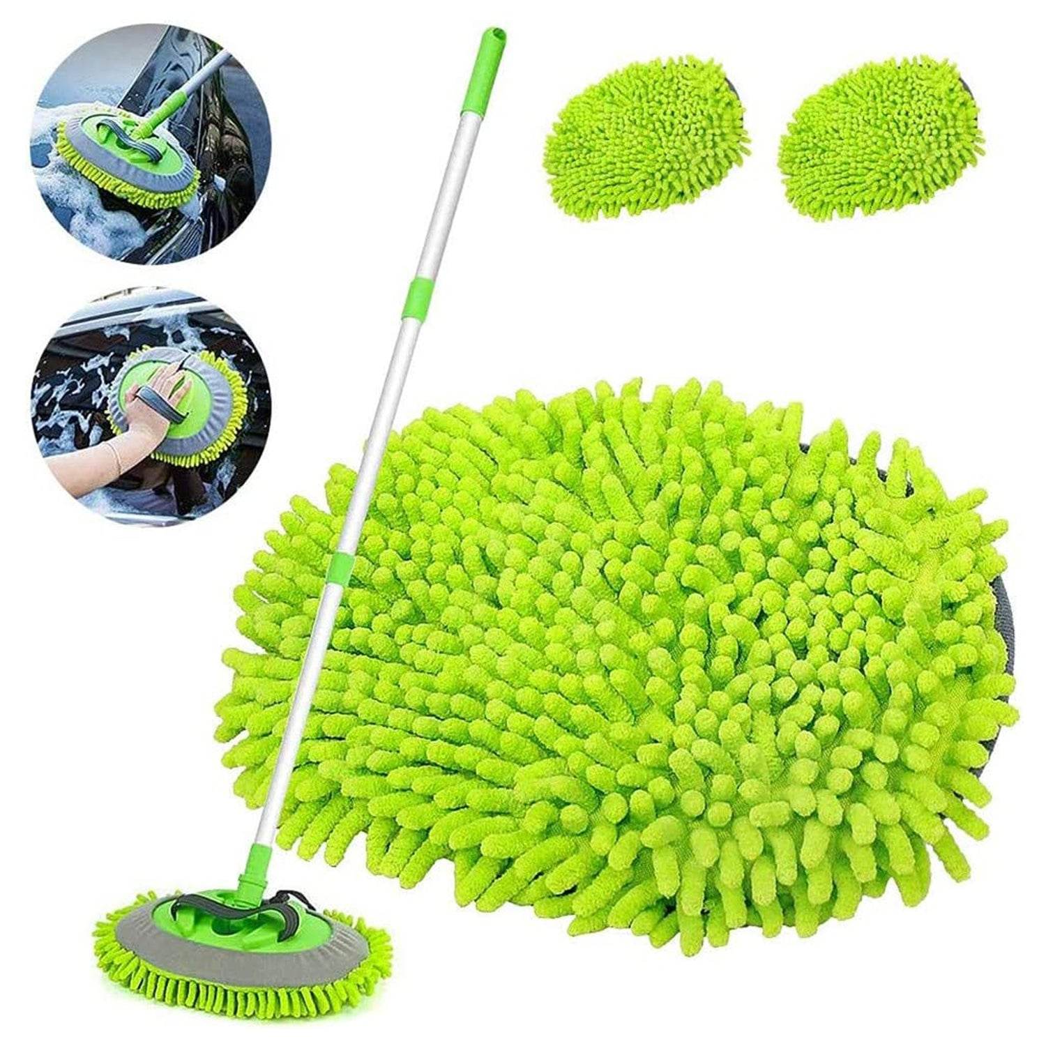 Car Duster Microfiber Flexible Duster Car Wash | Car Cleaning Accessories | Microfiber | brush | Dry / Wet Home, Kitchen, Office Cleaning Brush Extendable Handle - infinityexculsivestore.com