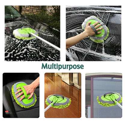 Car Duster Microfiber Flexible Duster Car Wash | Car Cleaning Accessories | Microfiber | brush | Dry / Wet Home, Kitchen, Office Cleaning Brush Extendable Handle - infinityexculsivestore.com