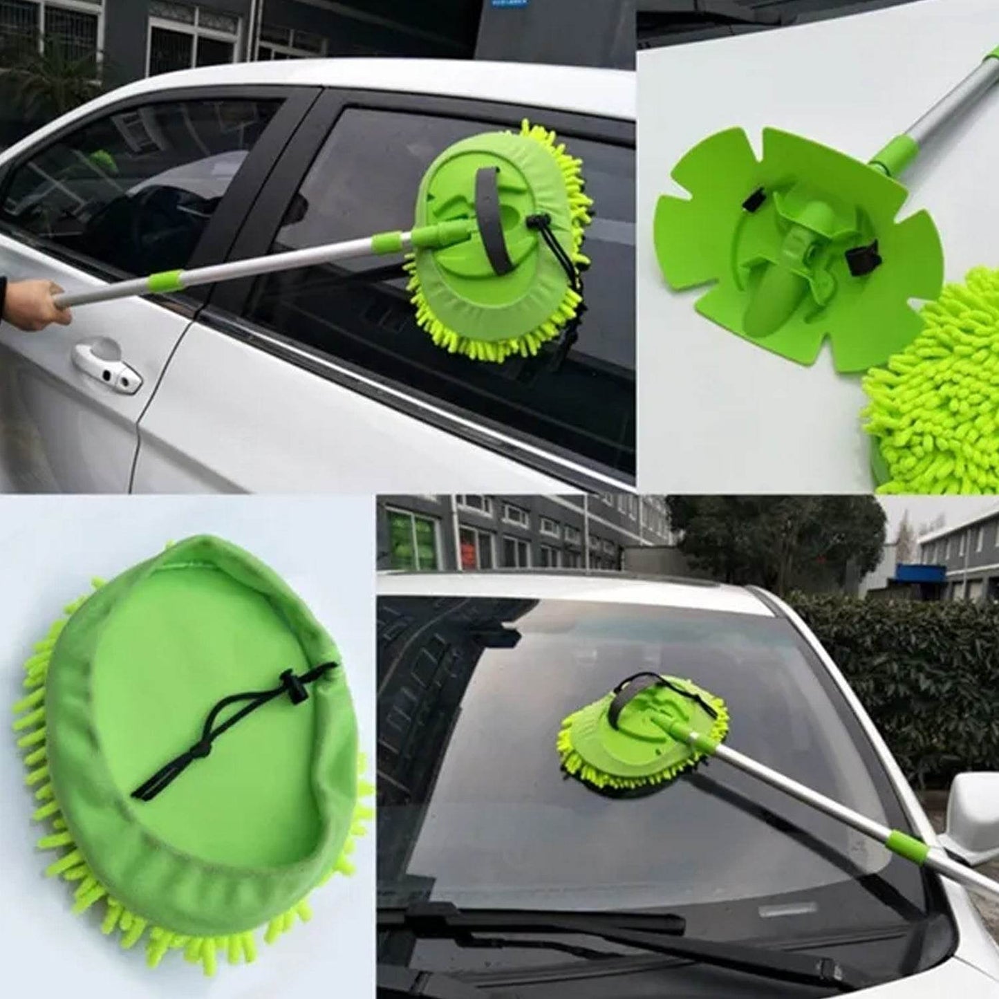 Car Duster Microfiber Flexible Duster Car Wash | Car Cleaning Accessories | Microfiber | brush | Dry / Wet Home, Kitchen, Office Cleaning Brush Extendable Handle - infinityexculsivestore.com