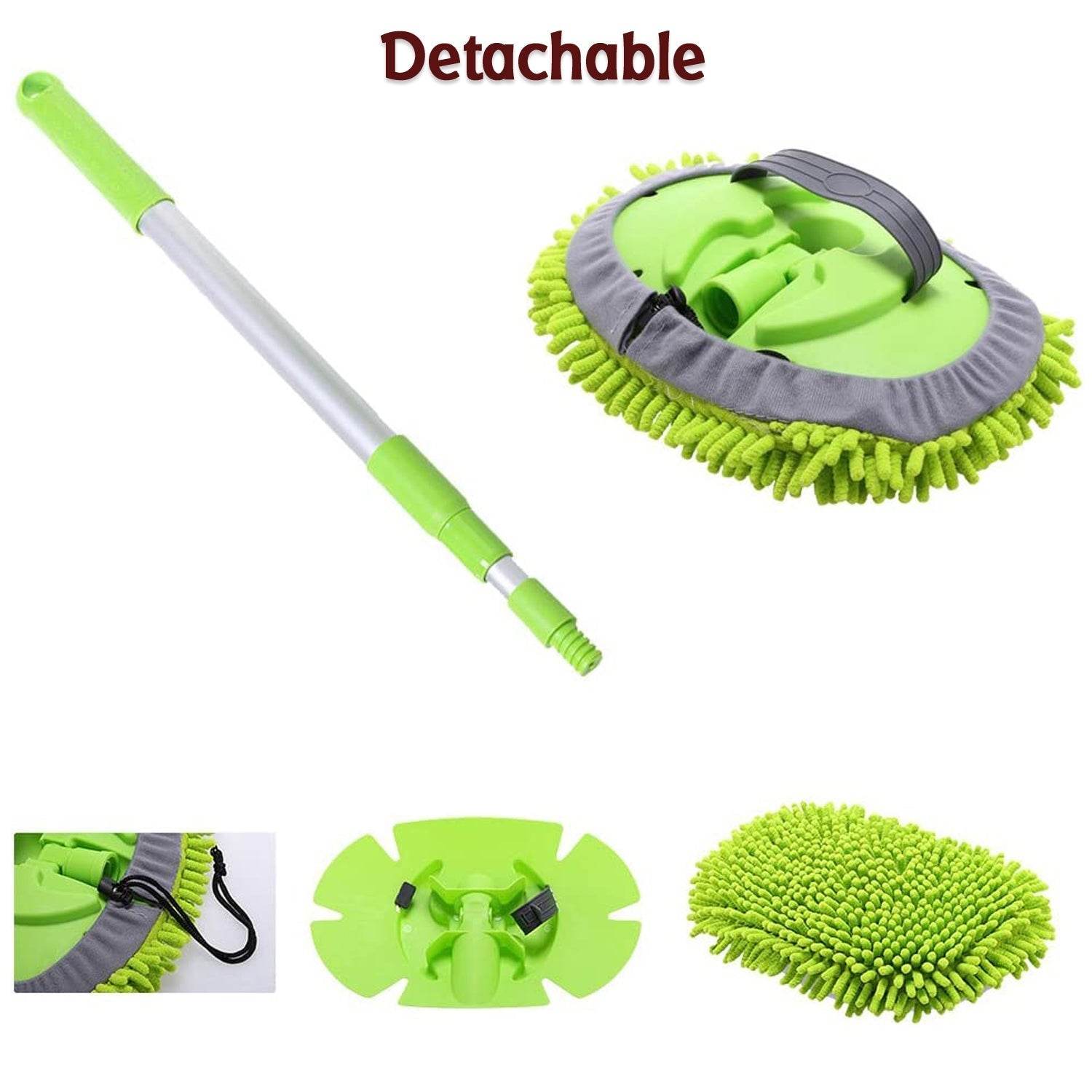 Car Duster Microfiber Flexible Duster Car Wash | Car Cleaning Accessories | Microfiber | brush | Dry / Wet Home, Kitchen, Office Cleaning Brush Extendable Handle - infinityexculsivestore.com
