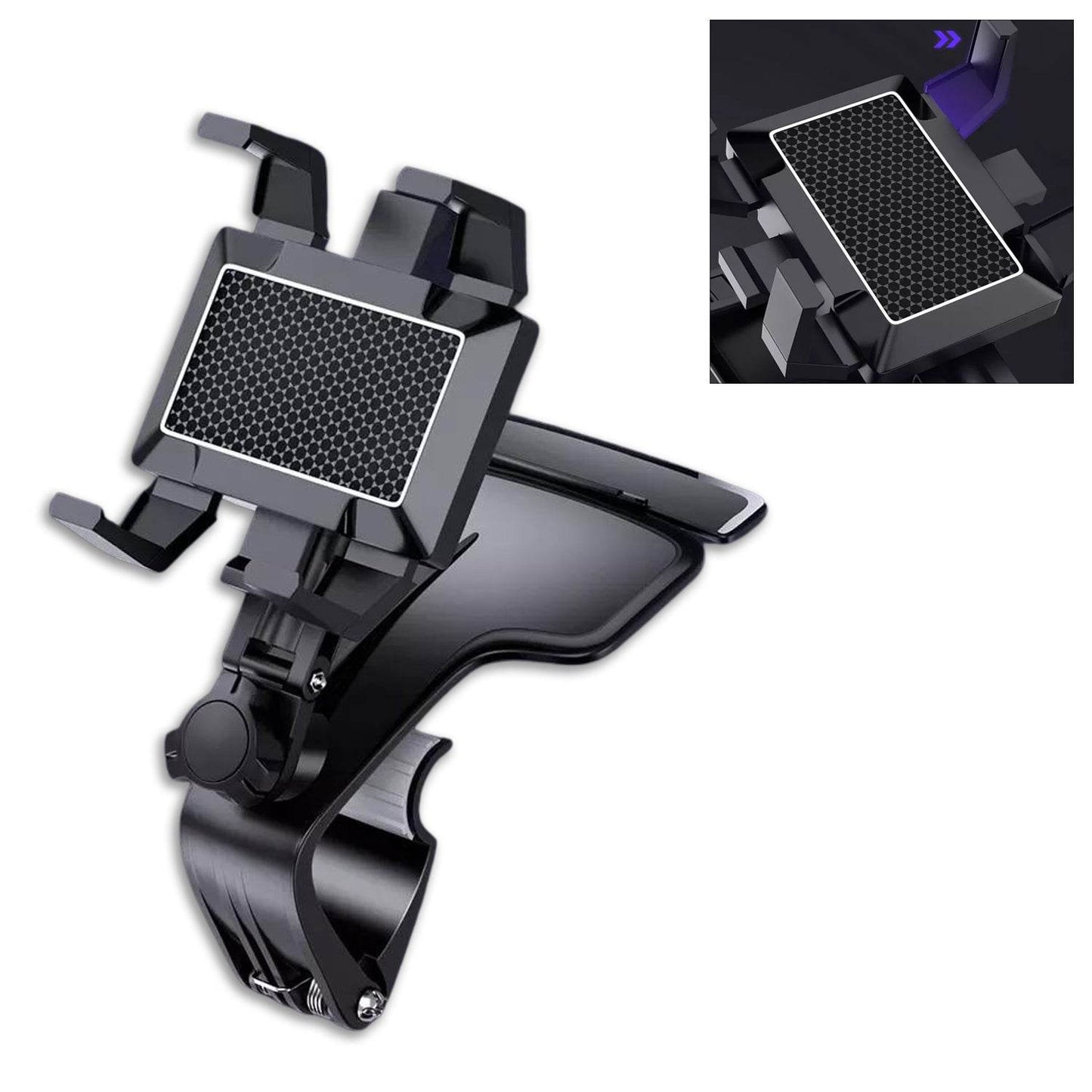 Car Mobile Phone Holder Mount Stand with 360 Degree. Stable One Hand Operational Compatible with Car Dashboard. - infinityexculsivestore.com