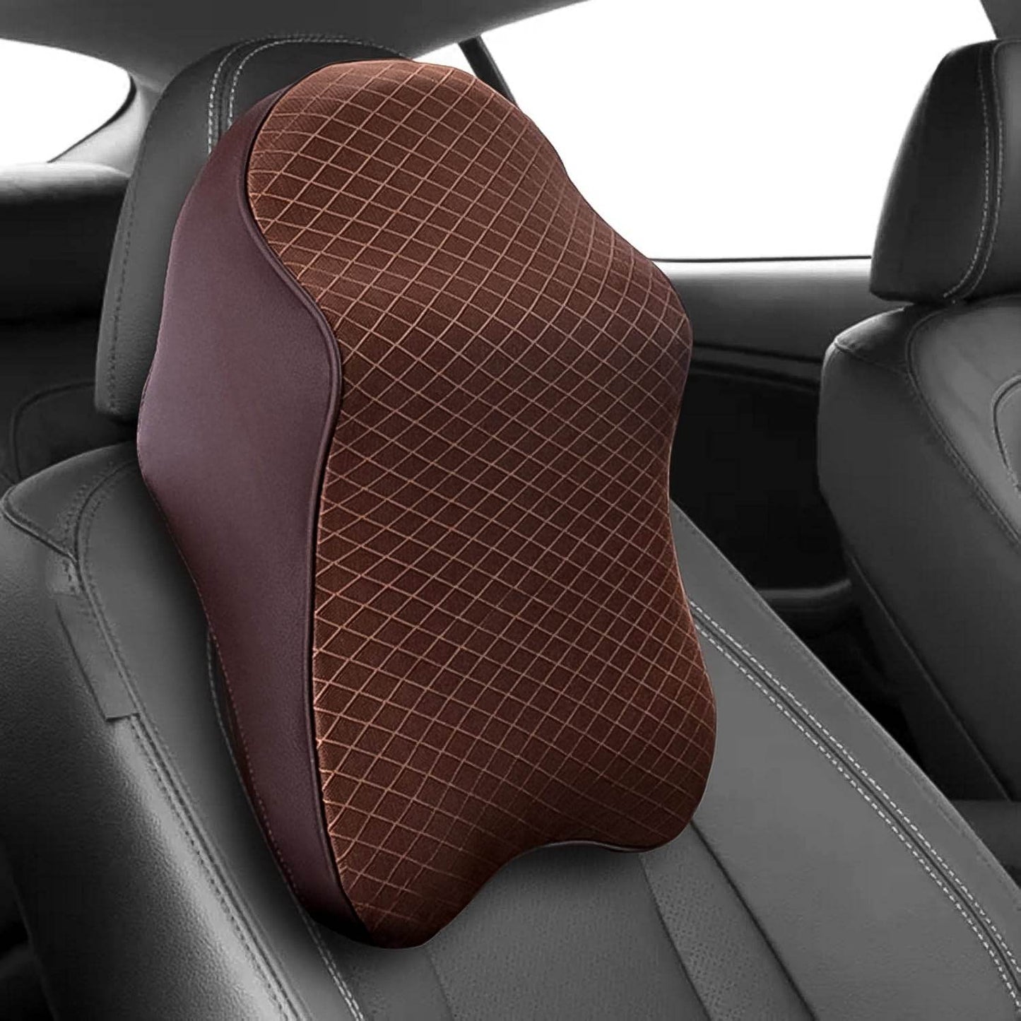 Car Neck Pillow Car Neck Headrest Pillow Memory Foam Car Accessories Cushion Car Seat Head Support Neck Protector Car Seat Neck Pillow, for Driving (1 Pc / Mix Color) - infinityexculsivestore.com