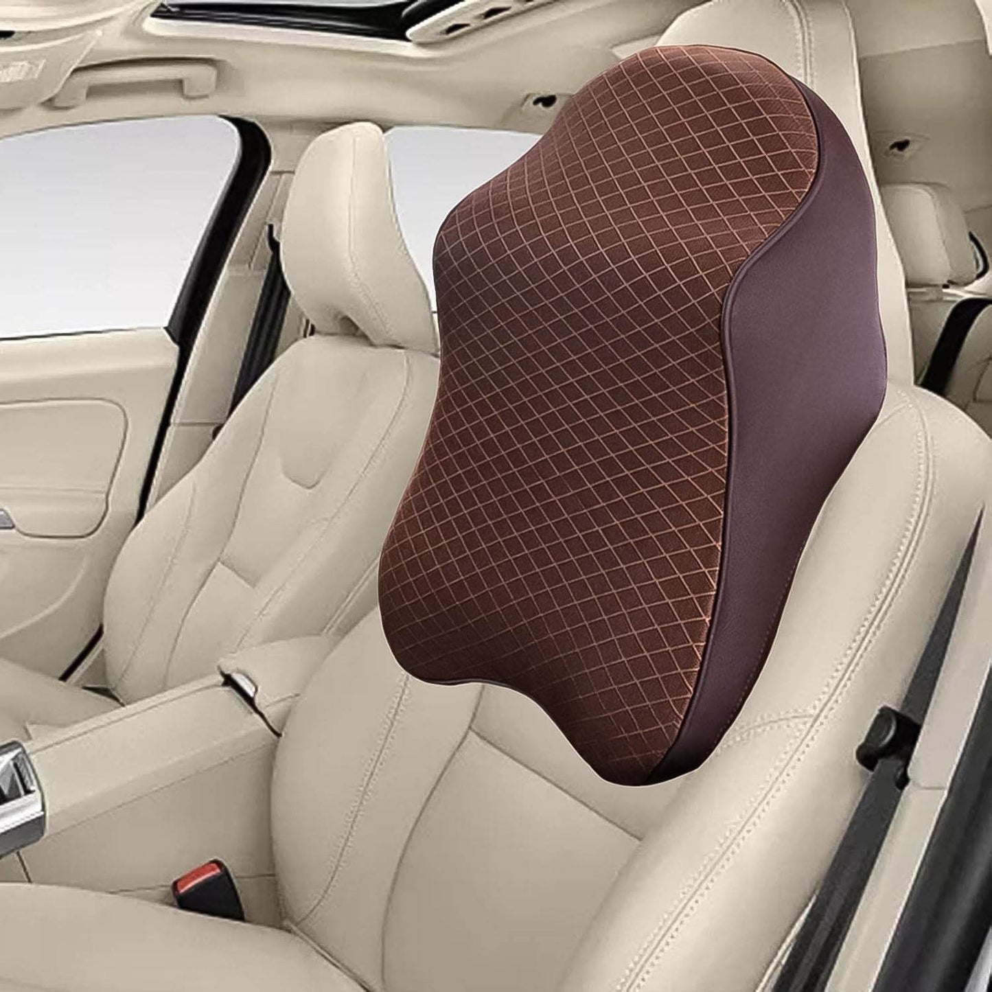 Car Neck Pillow Car Neck Headrest Pillow Memory Foam Car Accessories Cushion Car Seat Head Support Neck Protector Car Seat Neck Pillow, for Driving (1 Pc / Mix Color) - infinityexculsivestore.com