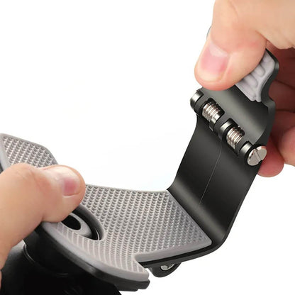 Car Phone Holder Clip Mount 360 Degree Rotation Dashboard Rear View Mirror Sun Visor Smartphone HUD Navigation Fold Stand Plastic Black Compatible For All Smart Phones - infinityexculsivestore.com