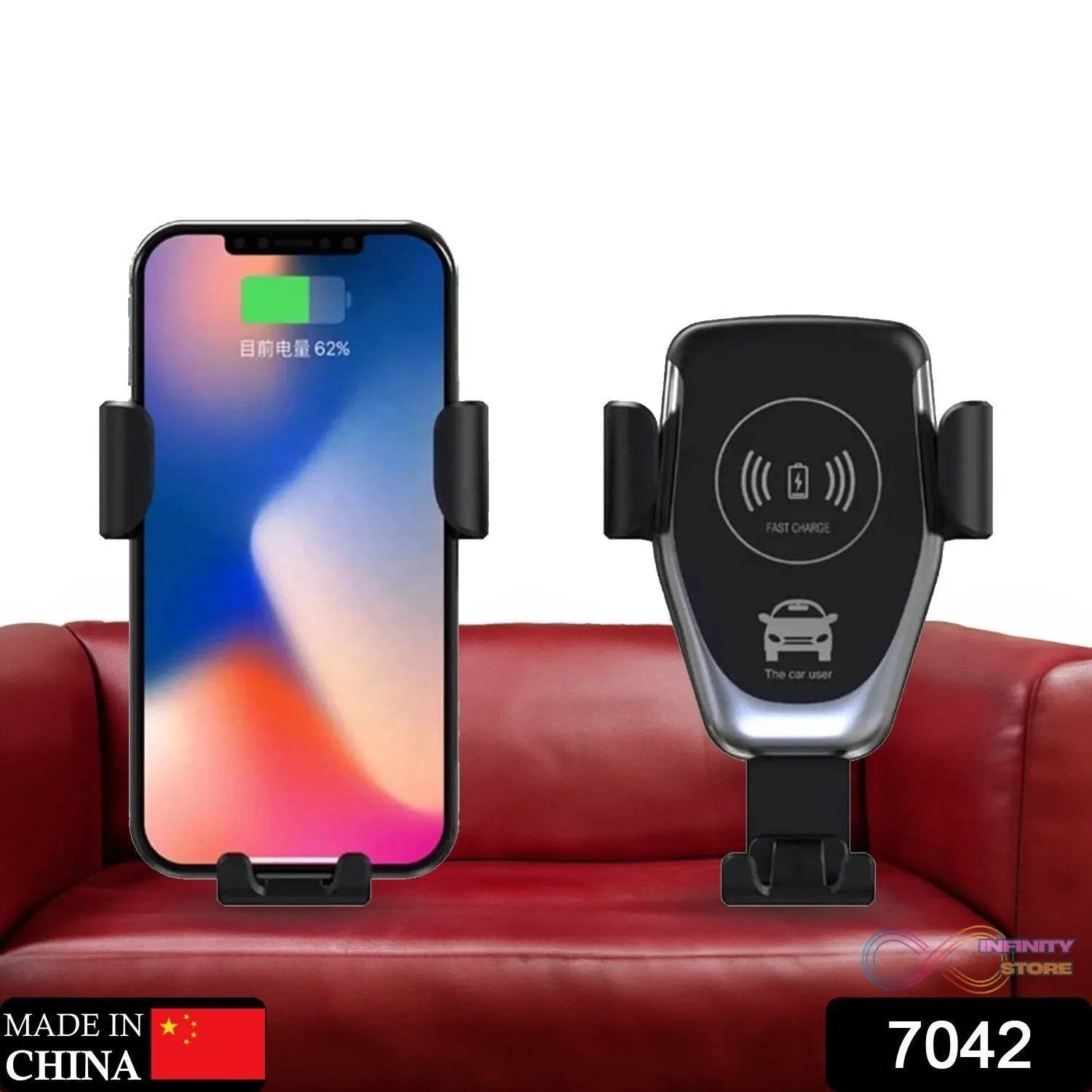 Car Phone Holder Wireless Car Charger 10W Qi Fast Charging Car Charger Gravity Auto Clamping 360Â° Rotation Air Vent Car Mount Holder - infinityexculsivestore.com