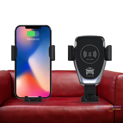 Car Phone Holder Wireless Car Charger 10W Qi Fast Charging Car Charger Gravity Auto Clamping 360Â° Rotation Air Vent Car Mount Holder - infinityexculsivestore.com