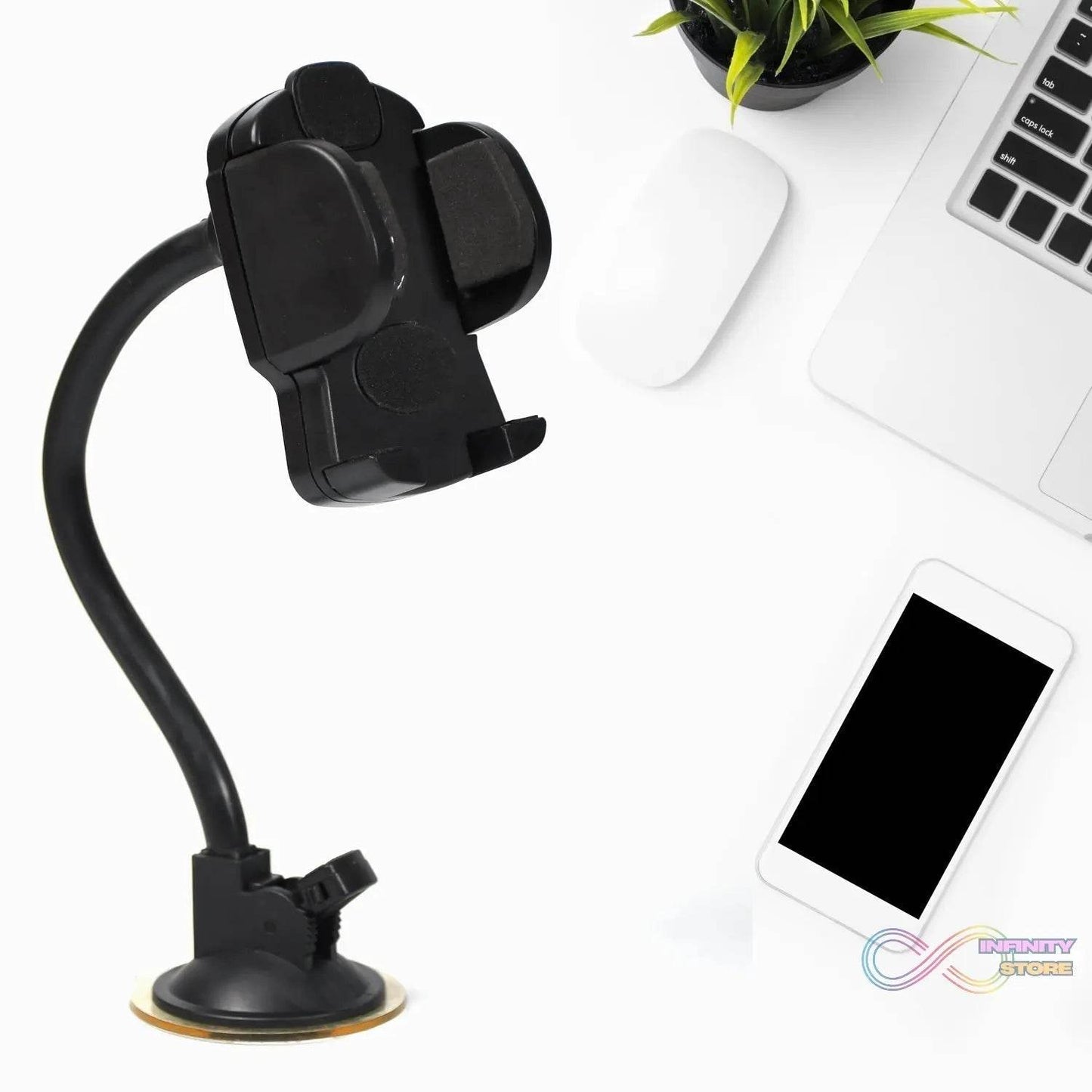 Car Phone Holder with Long Arm & Suction Cup - infinityexculsivestore.com