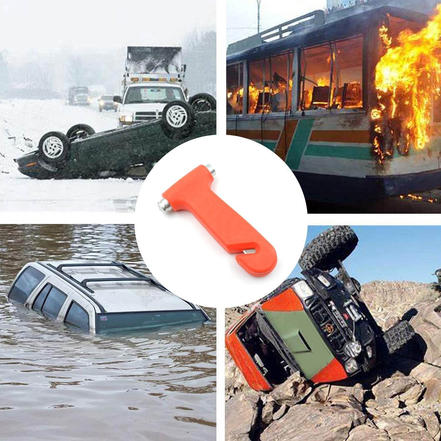 Car Safety Hammer,Emergency and Rescue Tool,Car Window Breaker and Seatbelt Cutter,Safety Hammer Emergency Rescue Tool,Car Window Breaking Seat Belt Cutter (1 Pc) - infinityexculsivestore.com