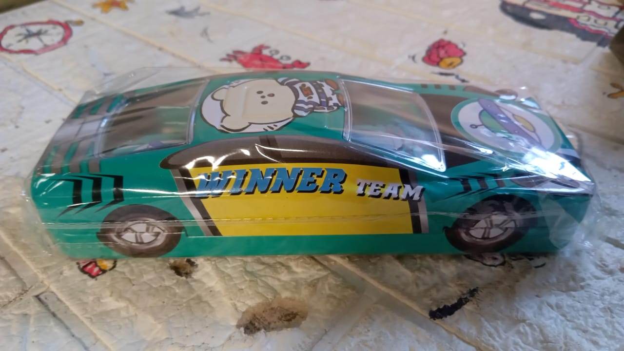 Car-Shaped Metal Compass Box (1 Pc): Pencil Case for Kids, Stationery - infinityexculsivestore.com