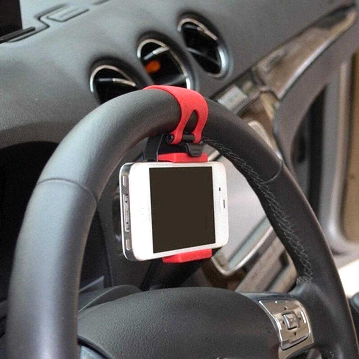 Car Steering Wheel Mobile Holder - infinityexculsivestore.com