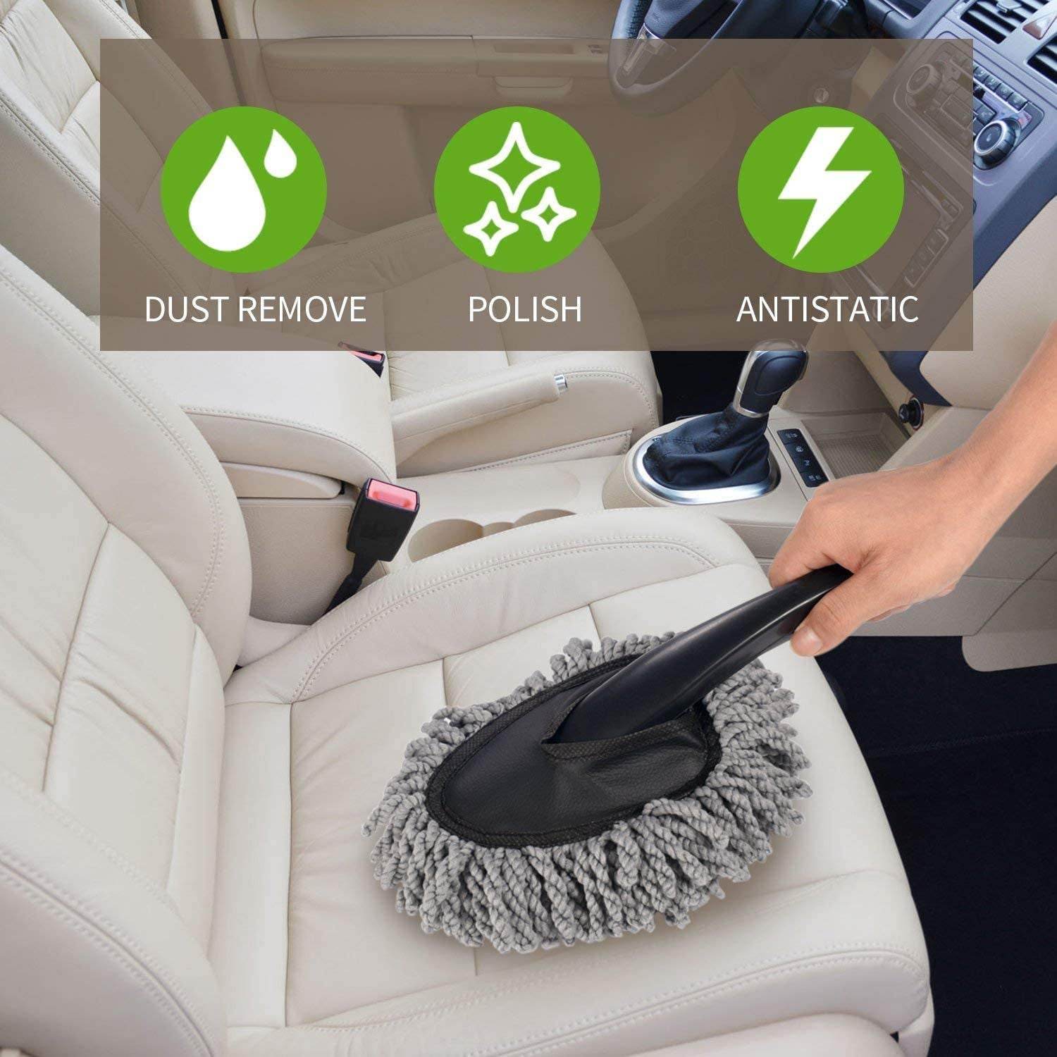 Car Wash Cleaning Brush Microfiber Dusting Tool Duster Dust Mop Home Cleaning For Cleaning and Washing of Dirty Car Glasses, Windows and Exterior. - infinityexculsivestore.com