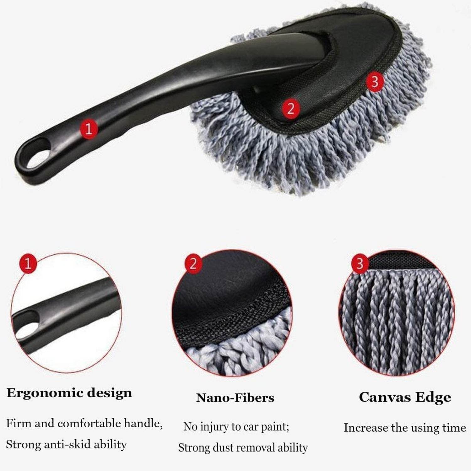 Car Wash Cleaning Brush Microfiber Dusting Tool Duster Dust Mop Home Cleaning For Cleaning and Washing of Dirty Car Glasses, Windows and Exterior. - infinityexculsivestore.com