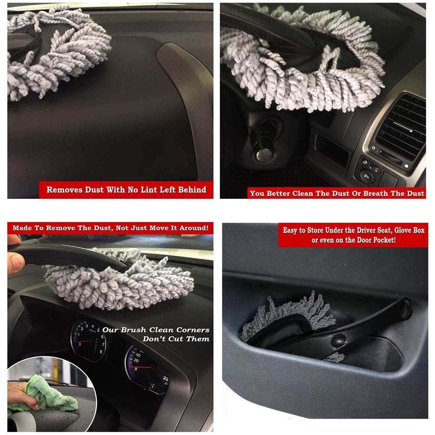 Car Wash Cleaning Brush Microfiber Dusting Tool Duster Dust Mop Home Cleaning For Cleaning and Washing of Dirty Car Glasses, Windows and Exterior. - infinityexculsivestore.com
