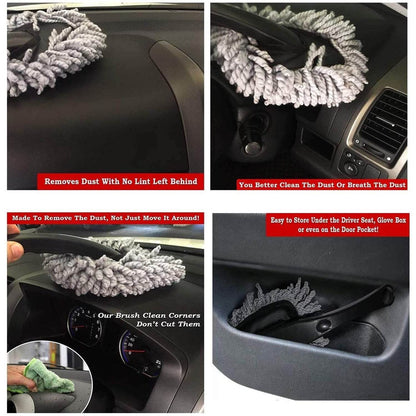 Car Wash Cleaning Brush Microfiber Dusting Tool Duster Dust Mop Home Cleaning For Cleaning and Washing of Dirty Car Glasses, Windows and Exterior. - infinityexculsivestore.com