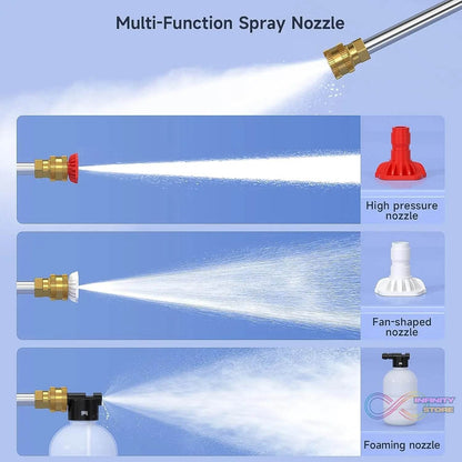 Car Washer Gun Wireless High Pressure Washer Water Spray Gun (48V / With Small Box & Small Adaptor / 1 Set) - infinityexculsivestore.com