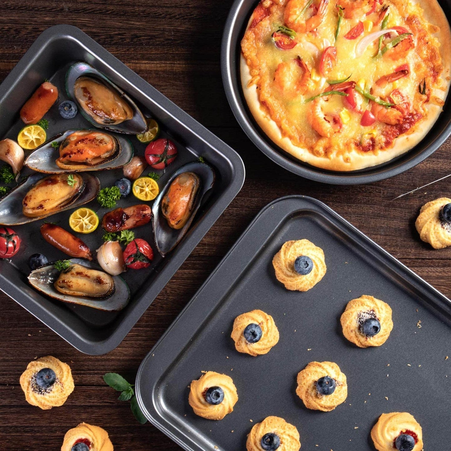 Carbon Steel Oven Bakeware Baking Set - infinityexculsivestore.com