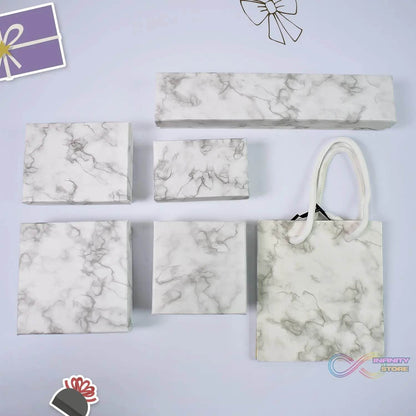 Cardboard Jewelry Boxes Gift Case Small Paper Jewelry Gift Boxes (7 Pcs Set / Mix Size) - infinityexculsivestore.com