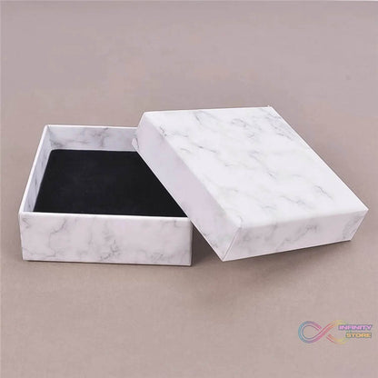 Cardboard Jewelry Boxes Gift Case Small Paper Jewelry Gift Boxes (7 Pcs Set / Mix Size) - infinityexculsivestore.com