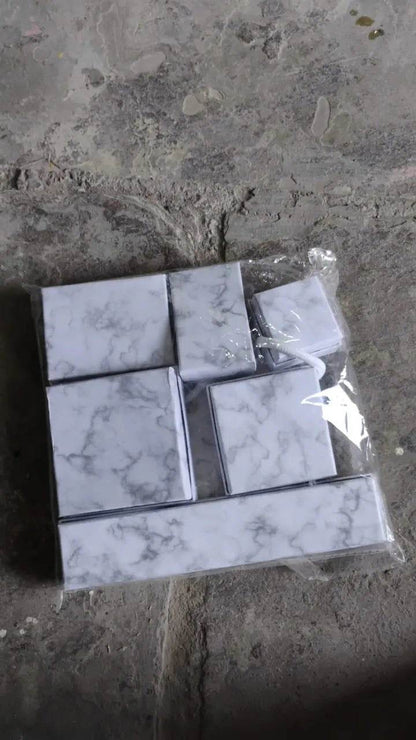 Cardboard Jewelry Boxes Gift Case Small Paper Jewelry Gift Boxes (7 Pcs Set / Mix Size) - infinityexculsivestore.com