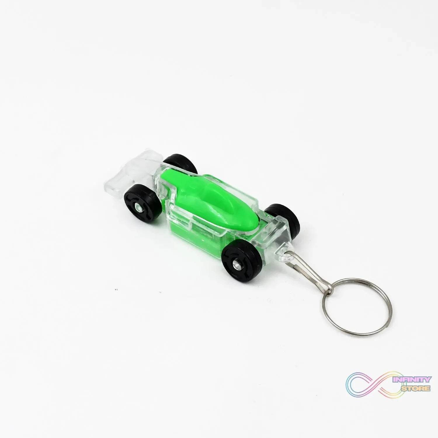 Cars Shape Keychain with On / Off Button LED Flashing Light (1 Pc) - infinityexculsivestore.com