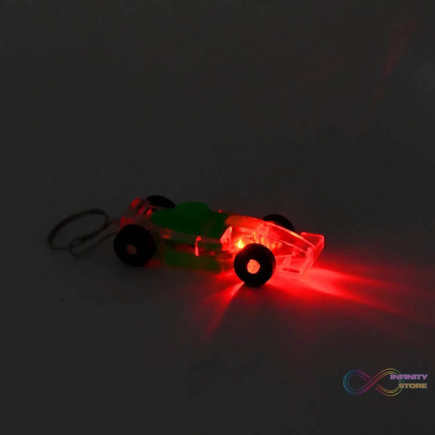 Cars Shape Keychain with On / Off Button LED Flashing Light (1 Pc) - infinityexculsivestore.com