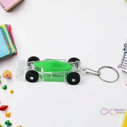 Cars Shape Keychain with On / Off Button LED Flashing Light (1 Pc) - infinityexculsivestore.com
