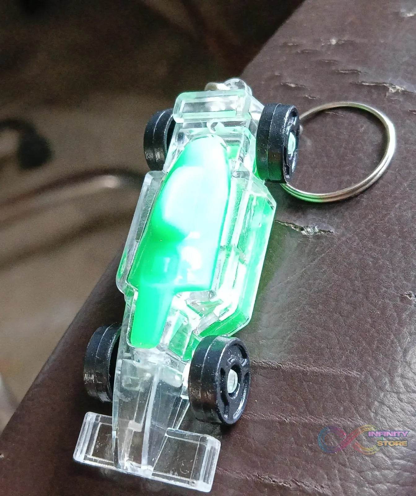 Cars Shape Keychain with On / Off Button LED Flashing Light (1 Pc) - infinityexculsivestore.com