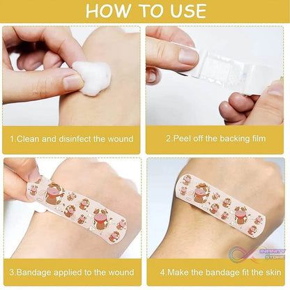 Cartoon Adhesive Bandages Waterproof Creative Bandage (50 Pcs Set) - infinityexculsivestore.com