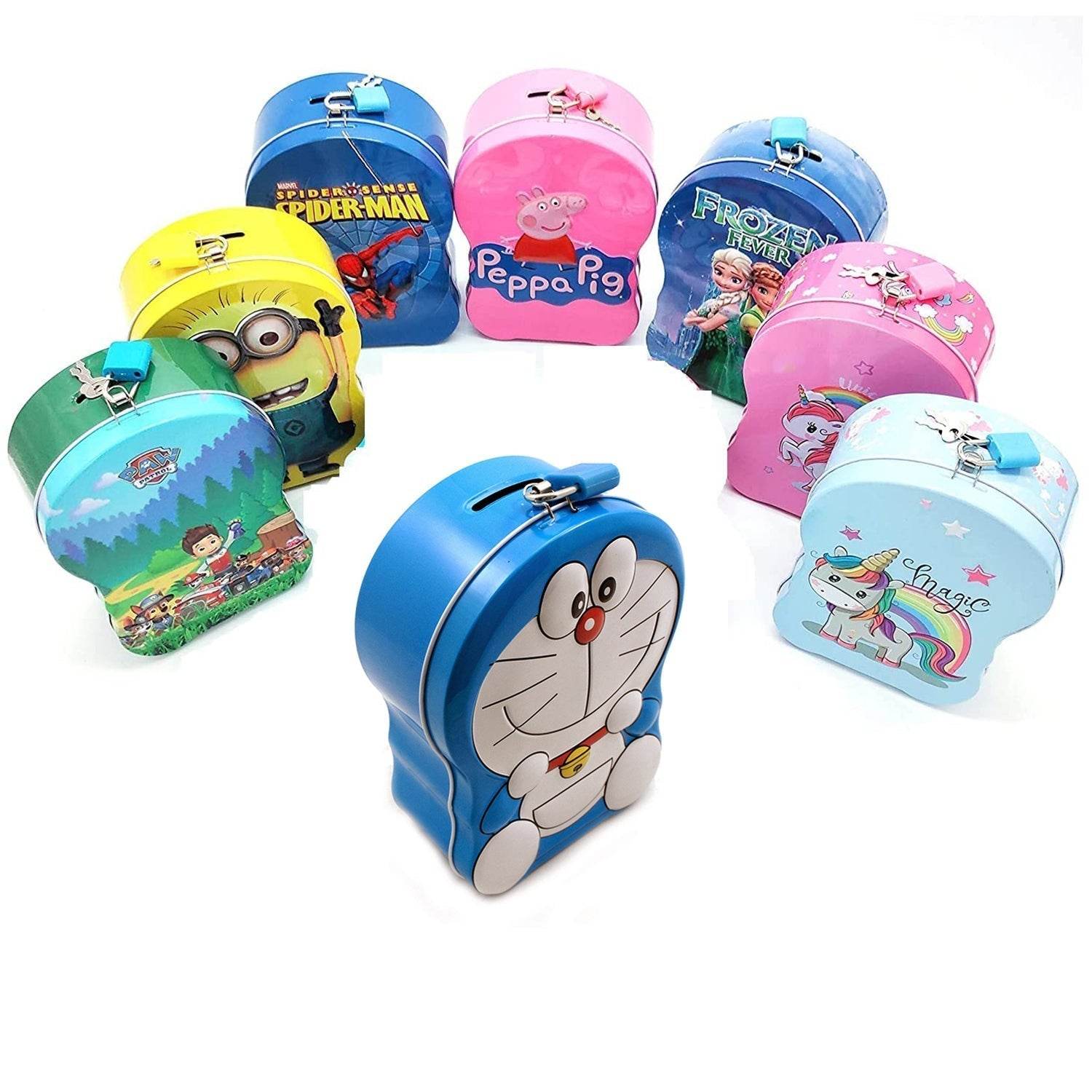 Cartoon Character Metal Piggy Bank Coin Box Money Box - infinityexculsivestore.com