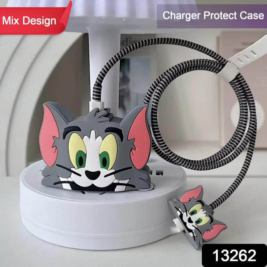Cartoon Character Silicon Charger Case Cover For iP 18-20W (Mix Design / 1 Pc) - infinityexculsivestore.com