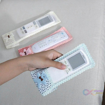 Cartoon Cloth Lace Remote Control Cover Remote Case (1 Pc / 21×8 CM / Medium) - infinityexculsivestore.com