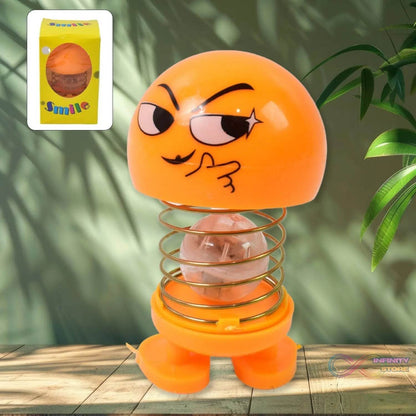 Cartoon Face, Spring Doll Dance Toy (1 Pc / With Color Box) - infinityexculsivestore.com