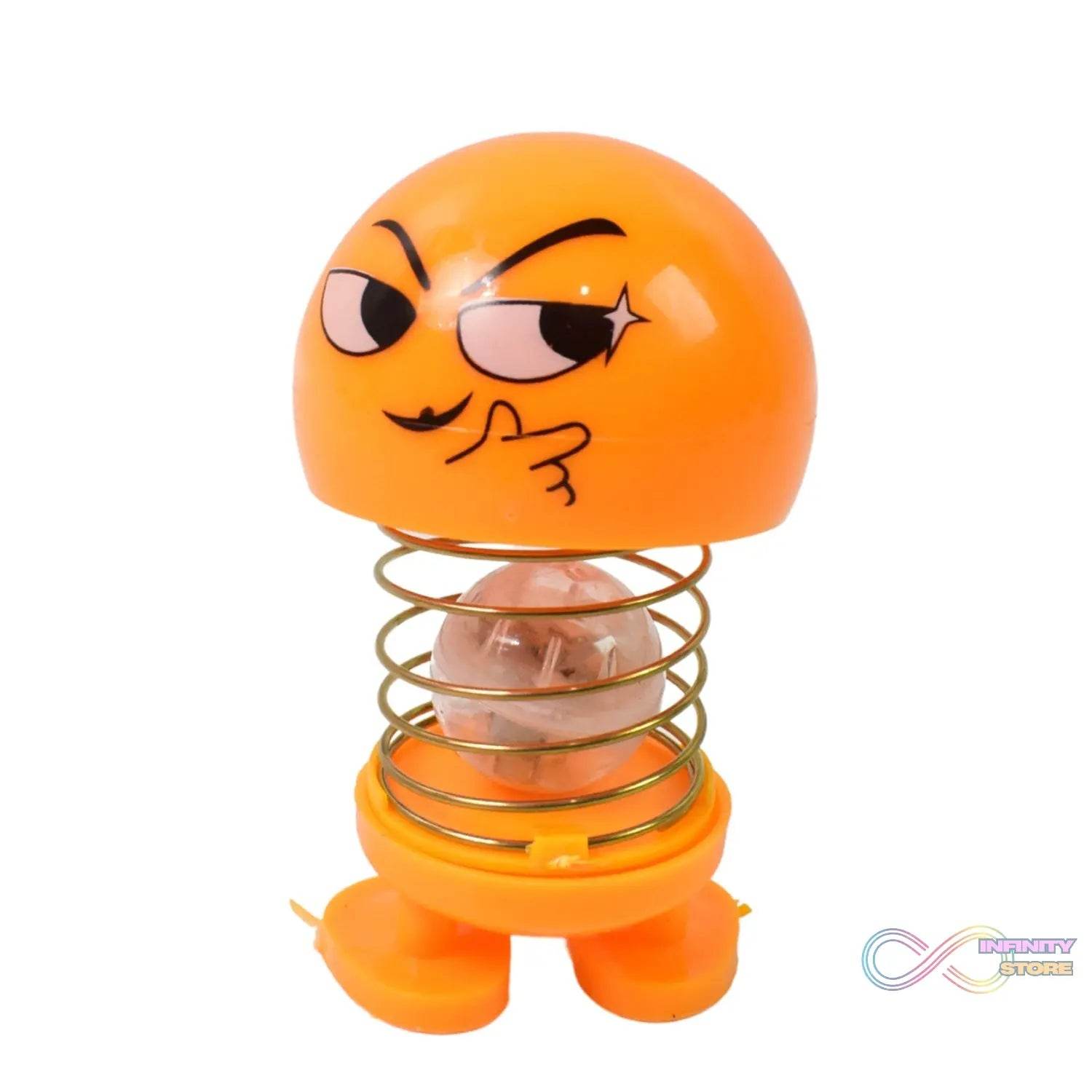 Cartoon Face, Spring Doll Dance Toy (1 Pc / With Color Box) - infinityexculsivestore.com
