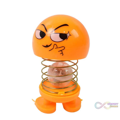 Cartoon Face, Spring Doll Dance Toy (1 Pc / With Color Box) - infinityexculsivestore.com