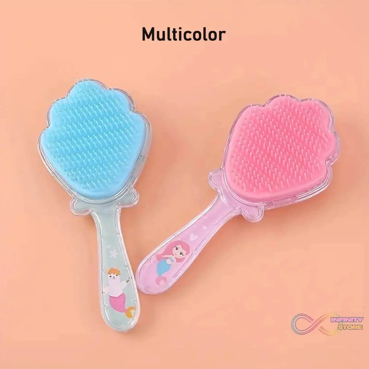 Cartoon Hair Brush Massage Shower Comb Blur Wet Salon (1 Pc ) - infinityexculsivestore.com