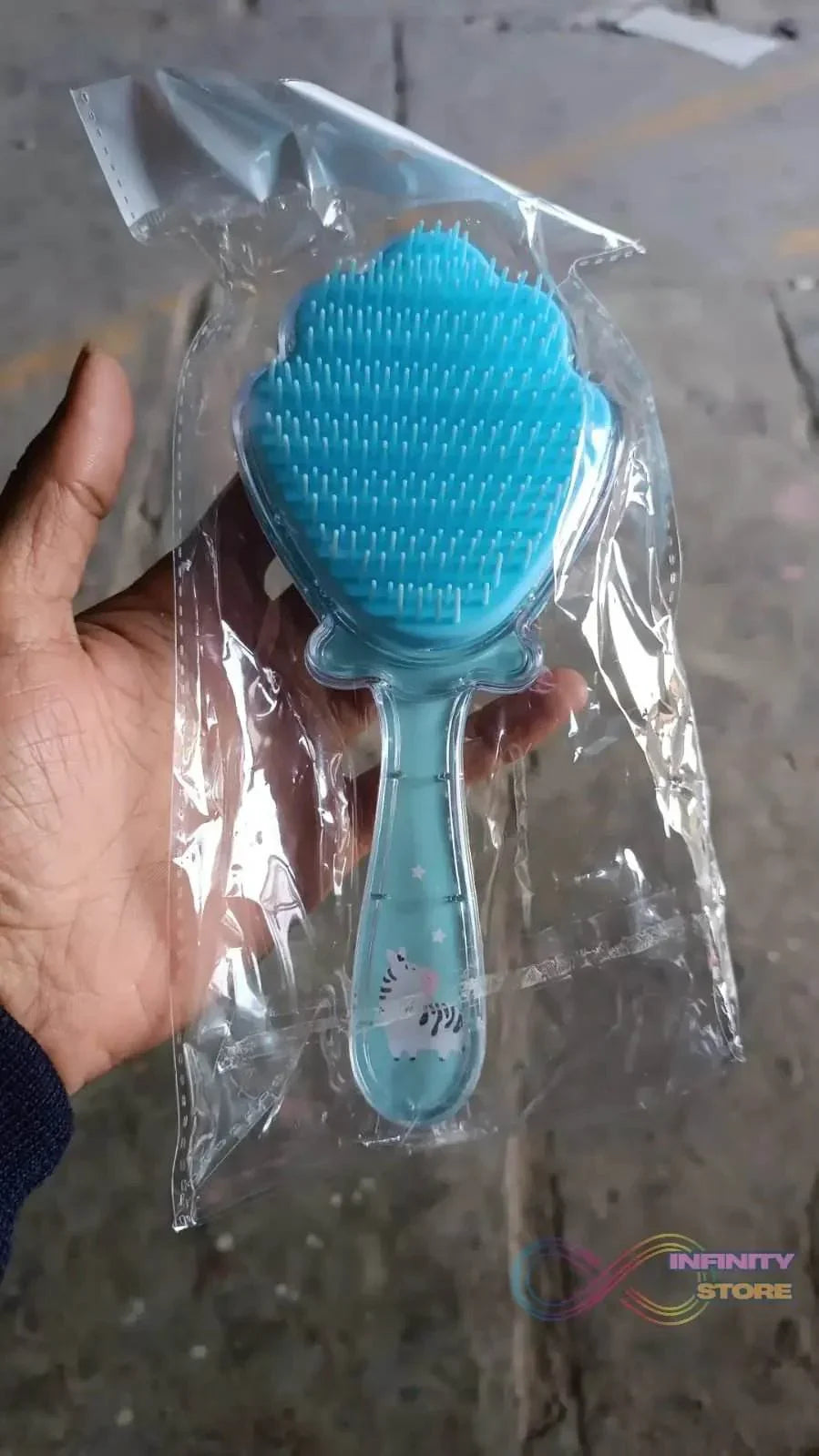 Cartoon Hair Brush Massage Shower Comb Blur Wet Salon (1 Pc ) - infinityexculsivestore.com