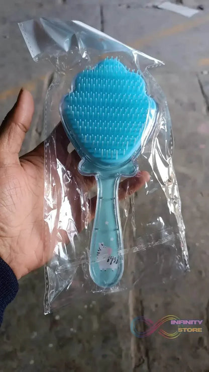 Cartoon Hair Brush Massage Shower Comb Blur Wet Salon (1 Pc ) - infinityexculsivestore.com