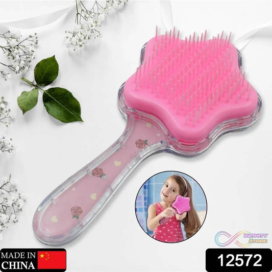 Cartoon Hair Brush Massage Shower Comb Blur Wet Salon Hair Brushes Hair Styling Tools, Glitter Comb, Soft & Smooth Brush, Mermaid Brush For Kids Return Gifts For Kids (1 Pc ) - infinityexculsivestore.com