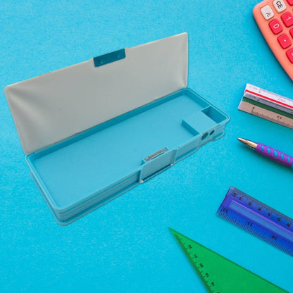 Cartoon Multi-functional Geometry Box with Calculator & Double Sharpener - infinityexculsivestore.com
